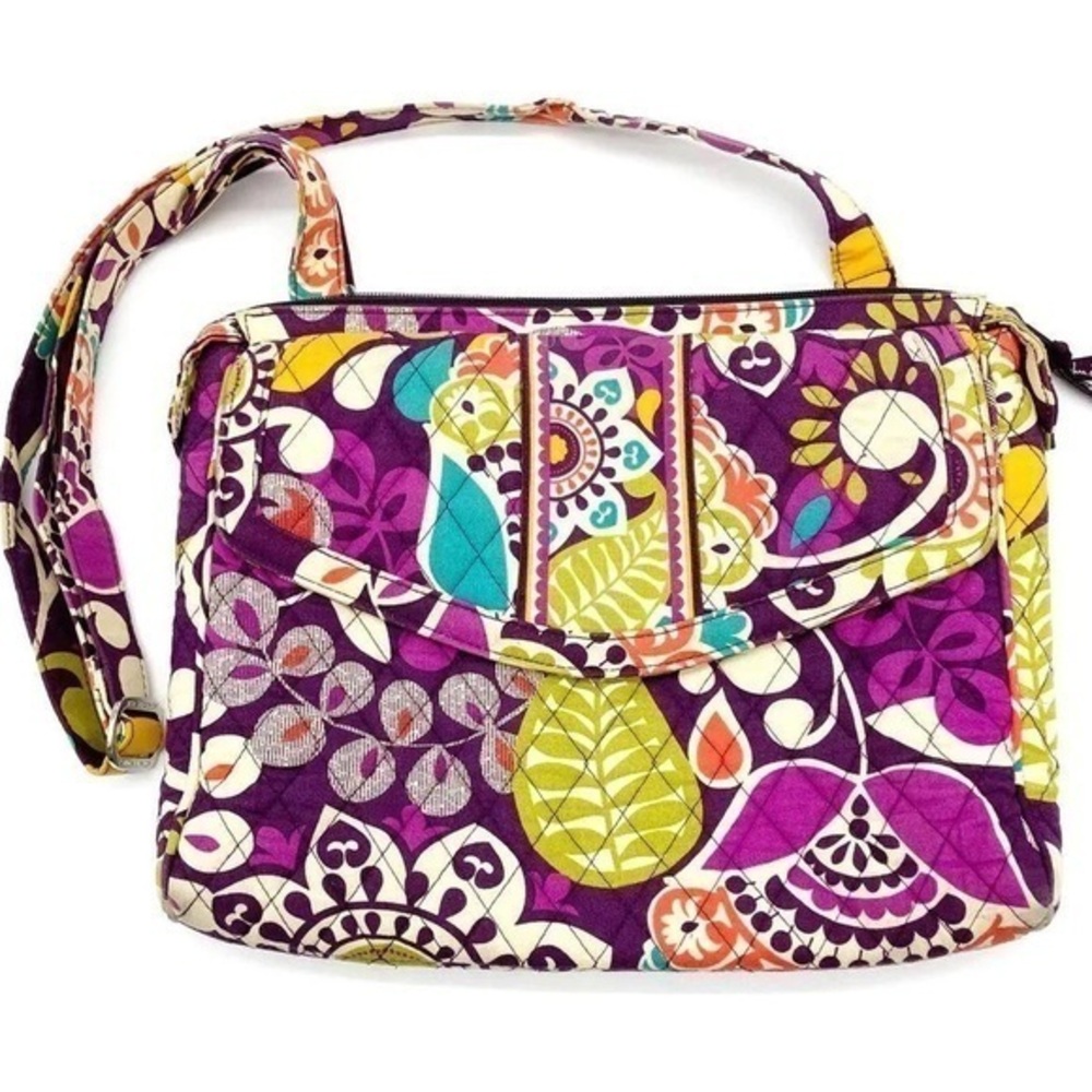 Vera Bradley Plum Crazy Shoulder Bag